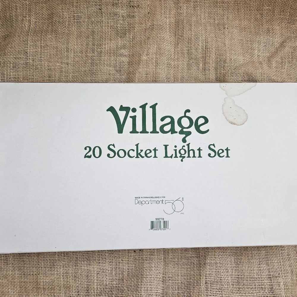 Department 56 Christmas Village Light Set 20 Socket for Your Holiday Village